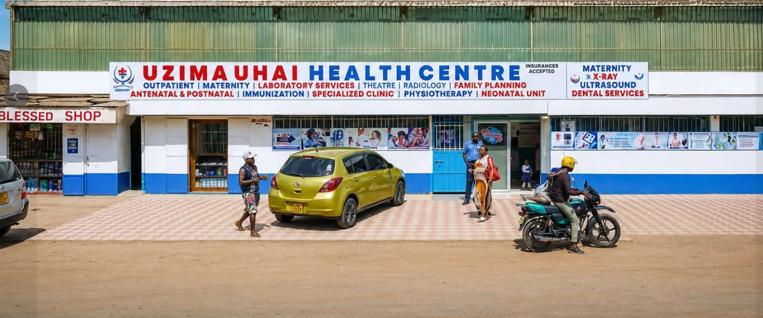 Exterior of Uzima Uhai Health Centre